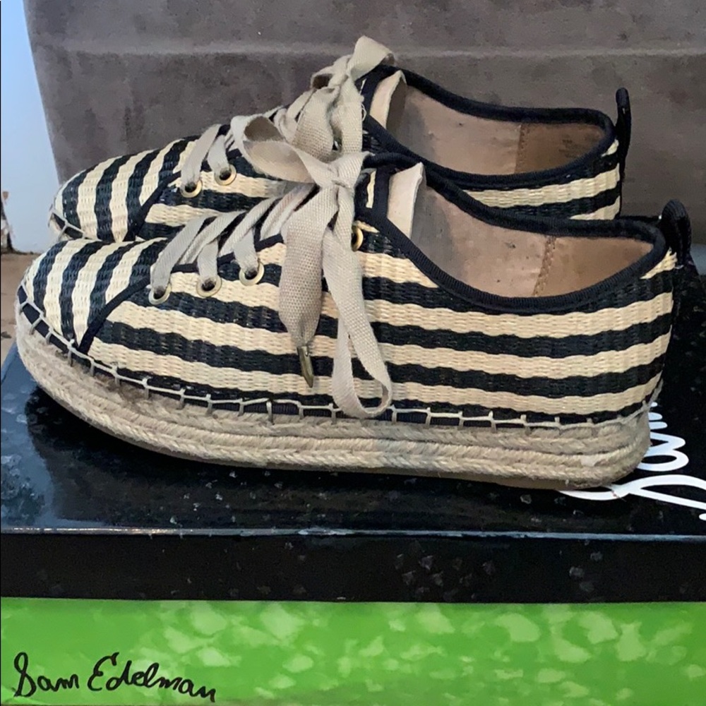 Sam Edelman Celina Raffia Platform Shoes